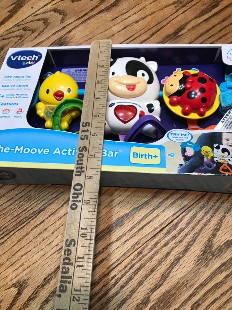 Vtech Baby Ineractive Animals On The Move Activity Bar New Damaged Box
