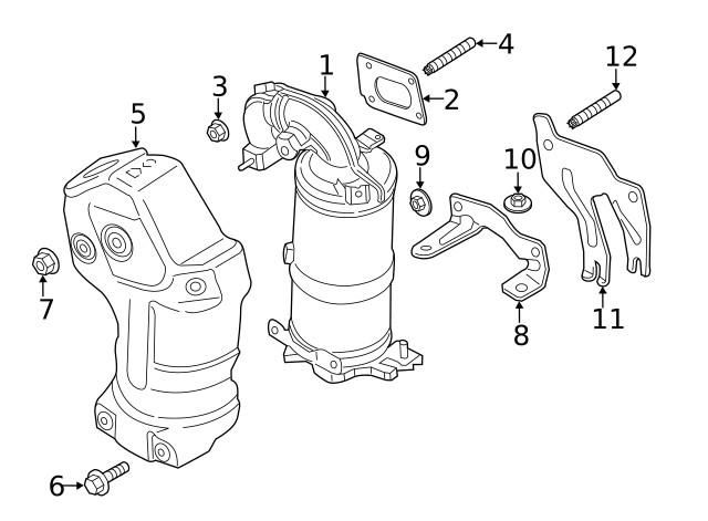 Genuine GM Exhaust Front Bracket 84032837