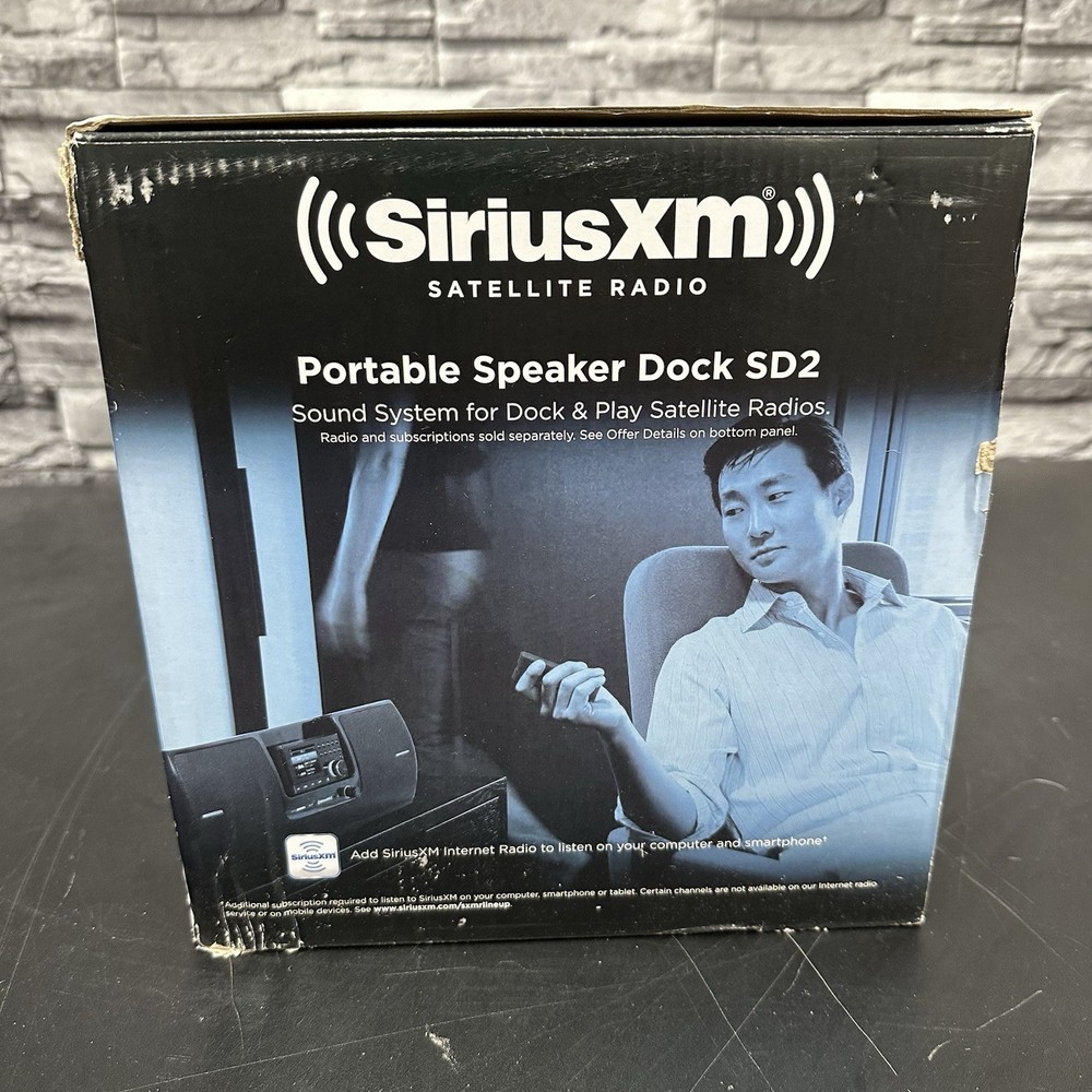 SiriusXM SXSD2 Portable Speaker Dock Audio System - Black
