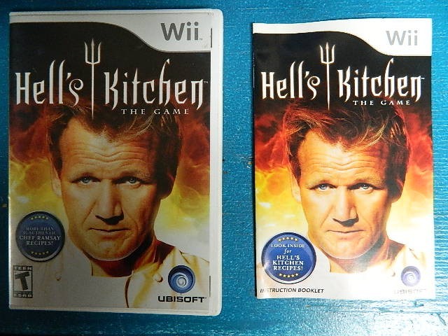 Hell's Kitchen Wii Case and Manual ONLY