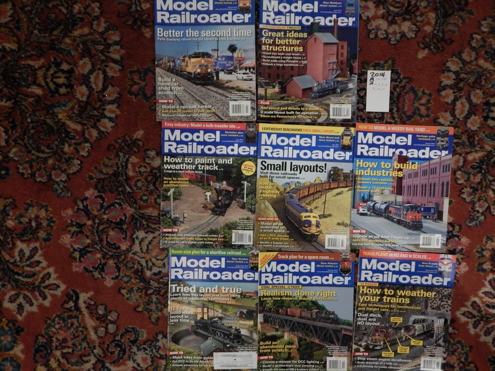 2014 - 2015 model railroader magazine 20 issues 2014 missing 4