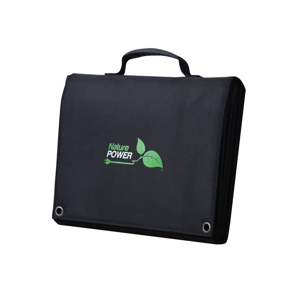 80-Watt Folding Monocrystalline Solar Panel for 12-Volt Charging