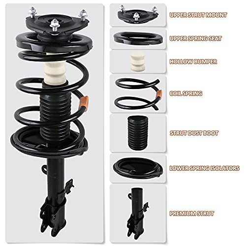 Front Complete Struts Spring Front Struts(Set of 2) 2008-2010 I Chrysler Town