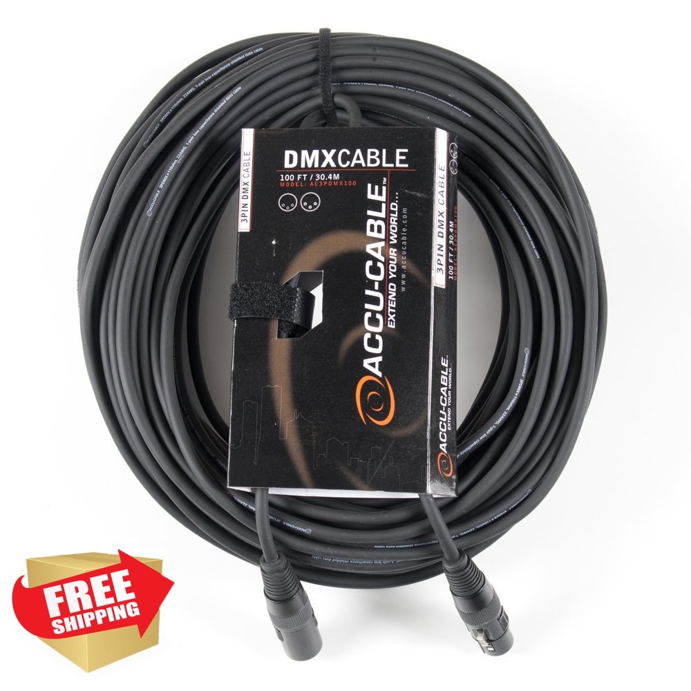 ADJ DMX Cable 100 ft True DMX Lighting Controller