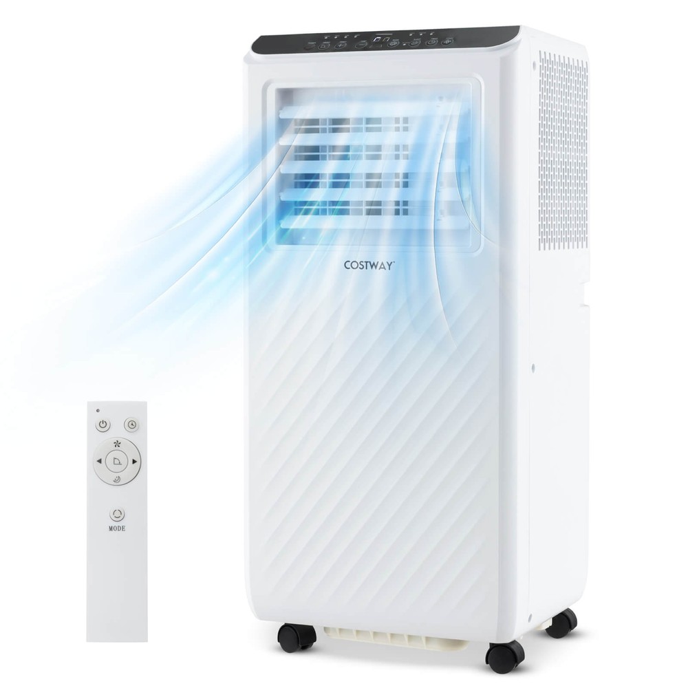 8000 BTU Portable Air Conditioner 3 -in-1 Air Cooler Dehumidifier Fan 24H Timer