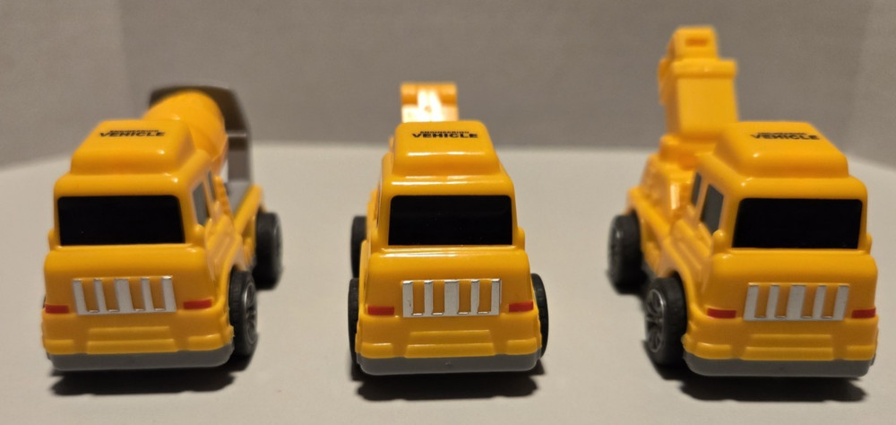 Construction Vehicles Pull and Go Toys Engineering Vehicle Lot Unbranded Plastic