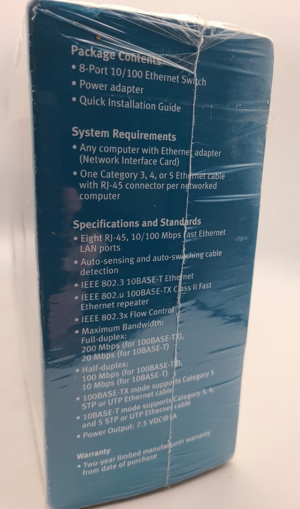 USRobotics (USR7908A) 8-Ports External Switch, NEW, Networking