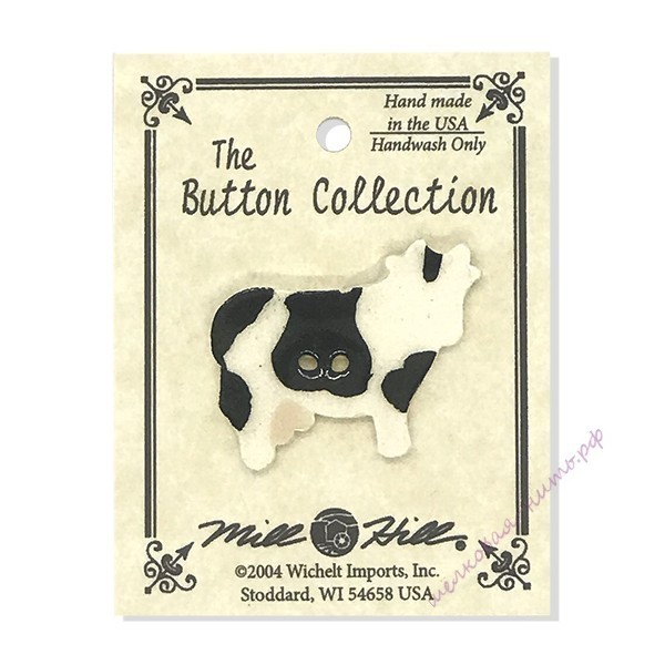 Mill Hill Ceramic Buttons 86076 cow