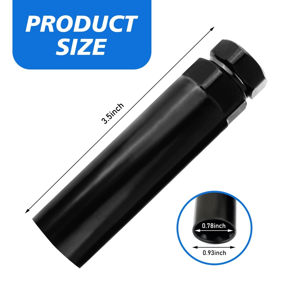 7 Spline Lug Nut Socket, Wheel Key, Locking Removal 7
