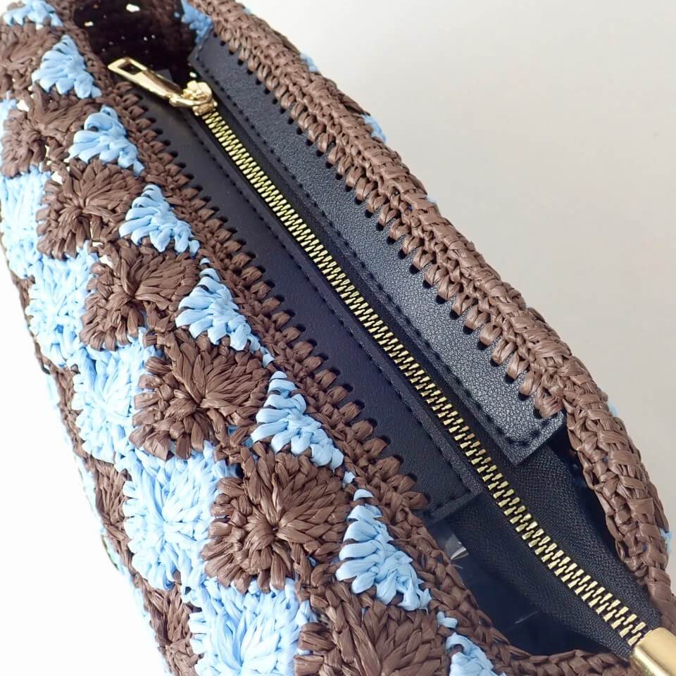 Leather Zipper (18cm x 5cm) Black