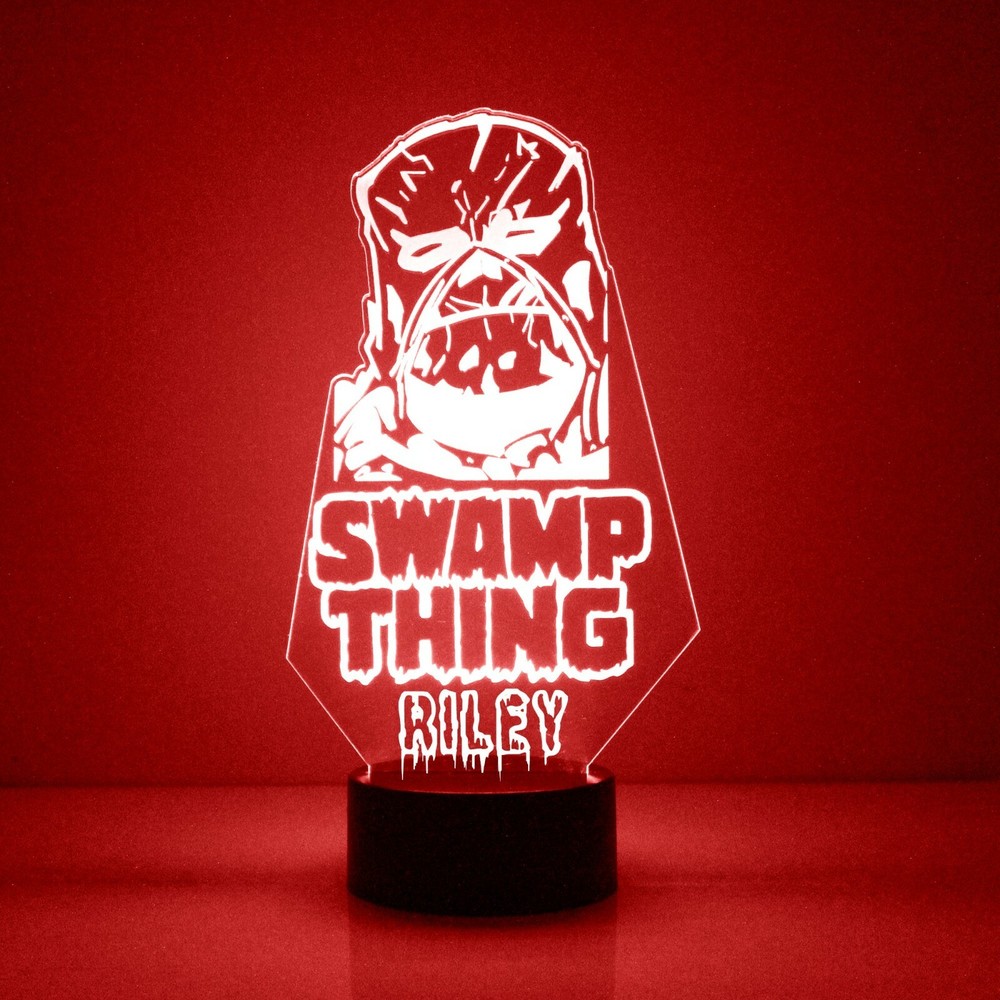 Swamp Thing, LED Night Light, with Remote Control, Engraved Light Up,