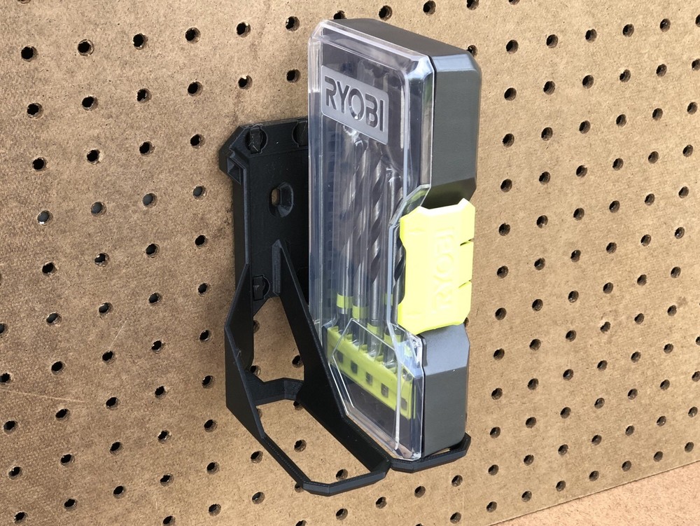 Ryobi Double Thin Bits Holder For Wall, Pegboard, Or Ryobi Wall Rails System