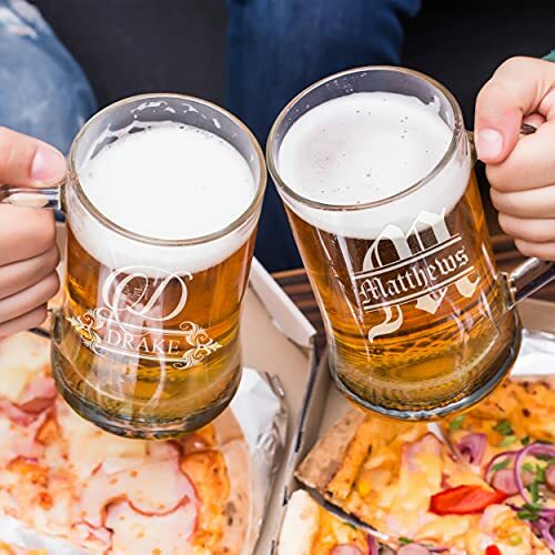 Personalized 16 oz Beer Mug