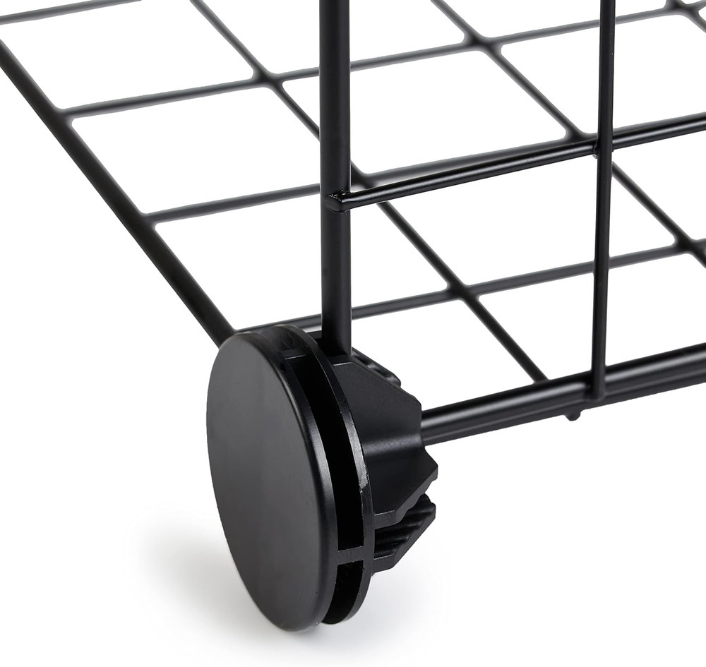 Amazon Basics Cube Wire Grid Stackable Storage Shelves, 6-Cube, 12.6"D X 26"W X
