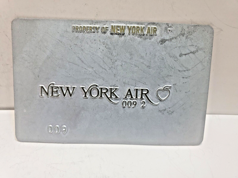 New York Air Ticket Validation Plate #11
