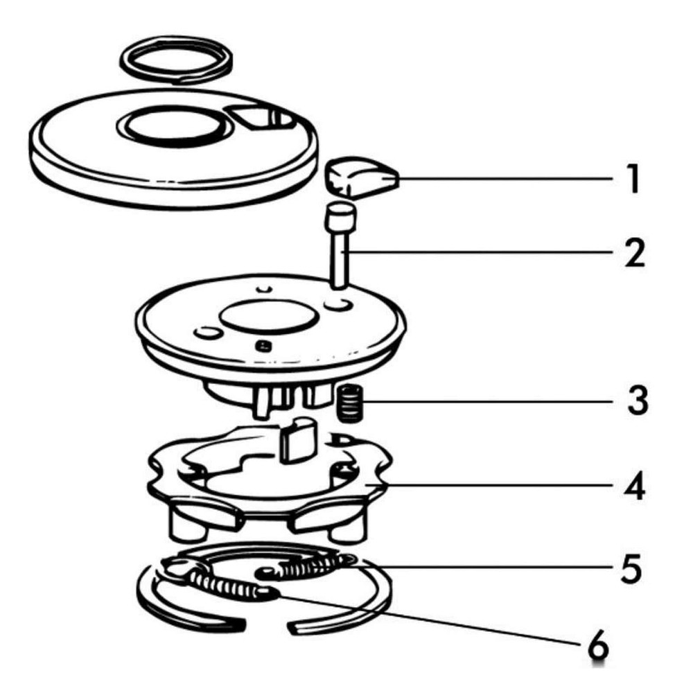 Mounting pin inside holding spring - 1 PC  - 68.955.06 - 6895506