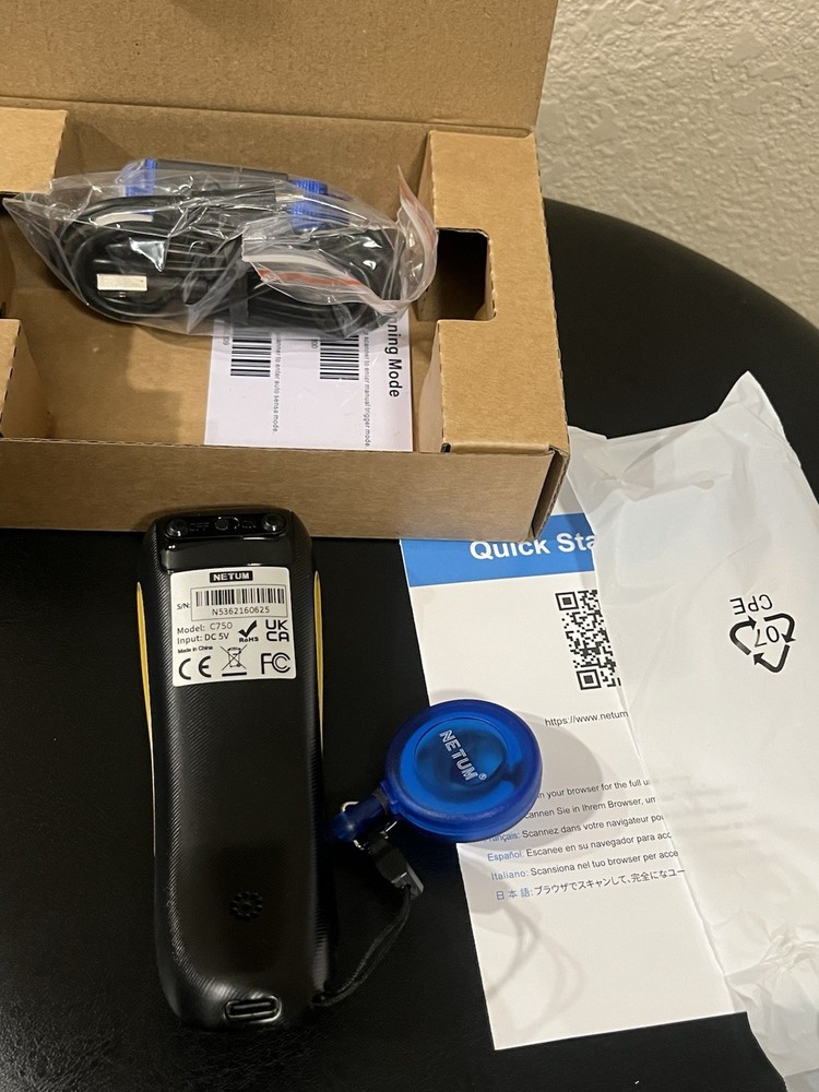 NETUM C750 Bluetooth Portable2.4G Wireless QR Bar Code Reader—FREE SHIPPING 🔥