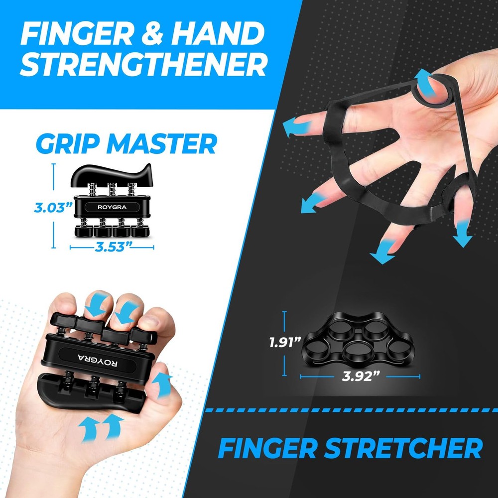 Grip Strength Trainer (5 Pack), Forearm Strengthener, Hand Strengthening Devi...
