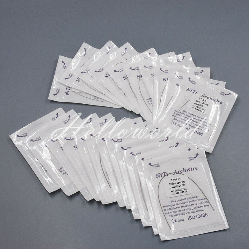 5 Packs Dental Ortho TMA Arch WireTitanium Molybdenum Alloy Rectangular