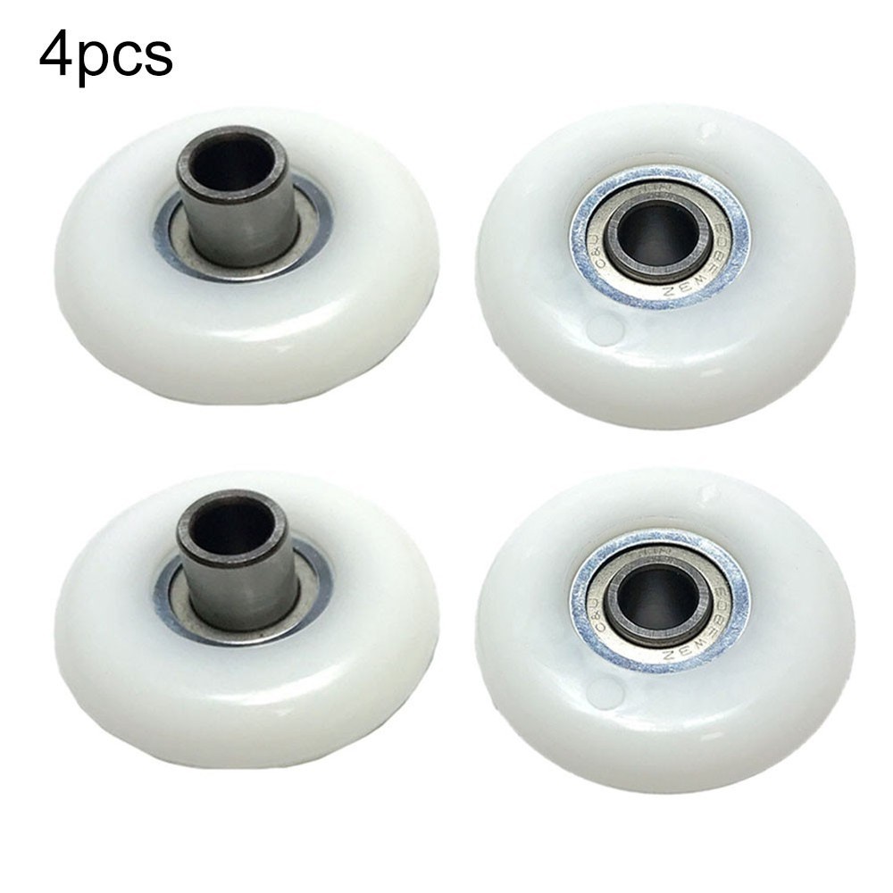 Rowing Machine Wheel Set 4 Reliable Replacement Pulleys for Exercise Gear