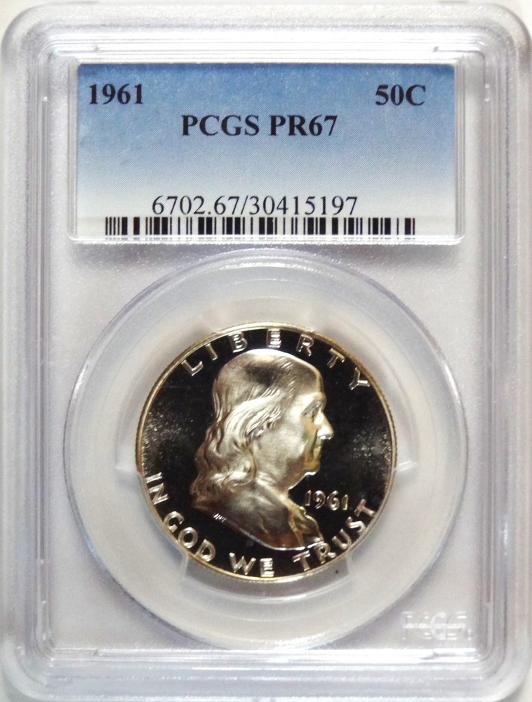 1961  FRANKLIN HALF DOLLAR  PCGS PR67