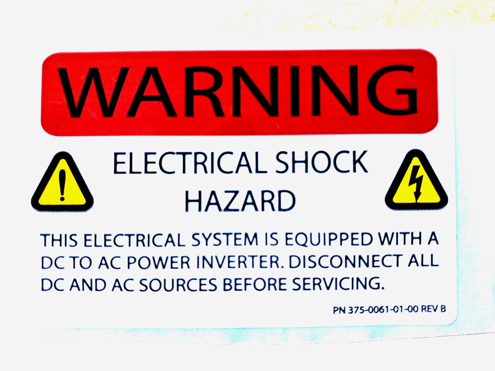 PV Systems labels - Warning  - Electrical Shock - Free shipping!!!