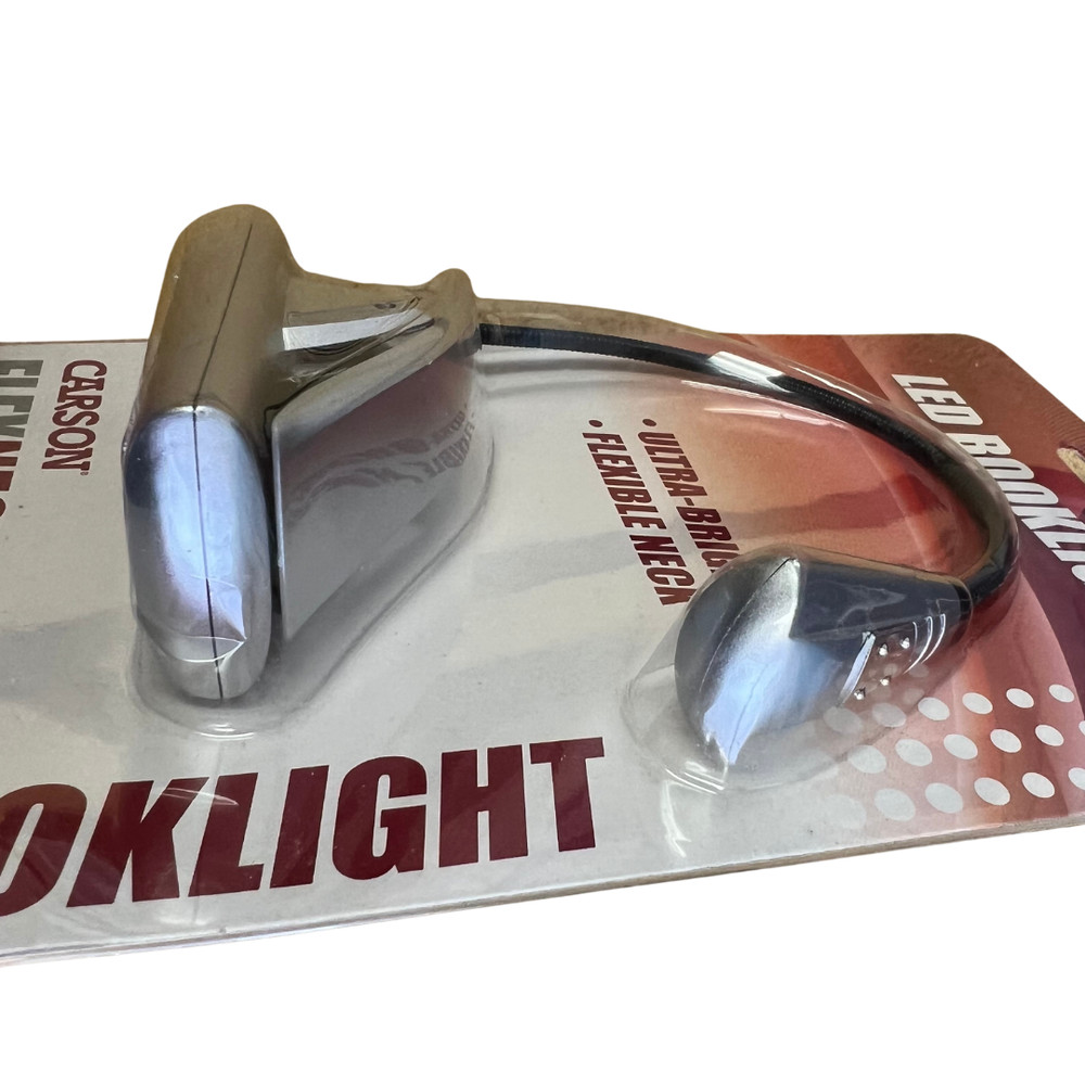 Carson FL-66 Flex Neck Plus Ultra Bright Fully Adjustable 6 LED Book Light, Gray