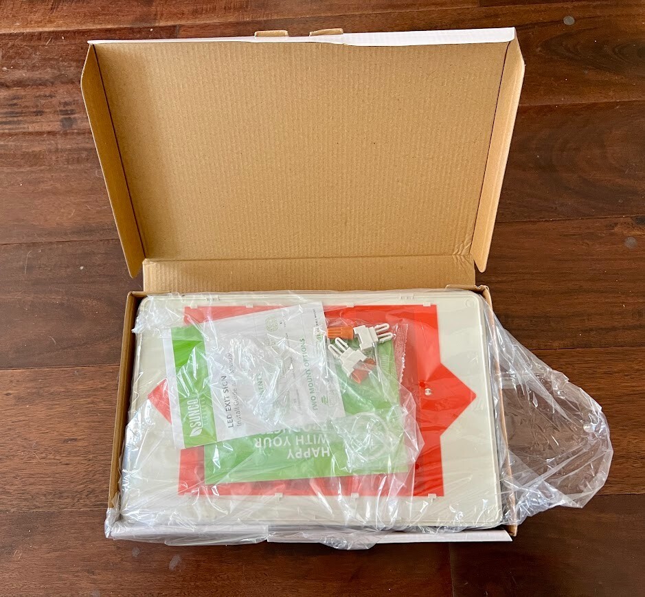 Sunco Lighting LED Exit Signs with Emergency Lights Double Sided