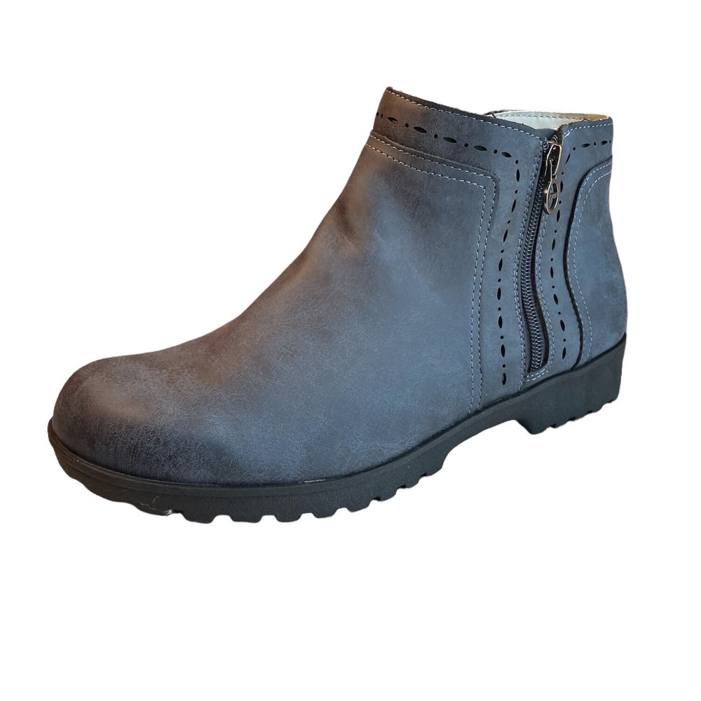 Jambu Womens Boots Size 11 Blue Ankle Boot Double Side Zippers