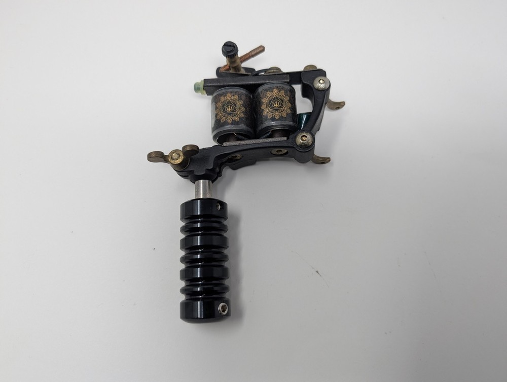 Dragonhawk Golden Trident Coil Tattoo Machine Black (E3)