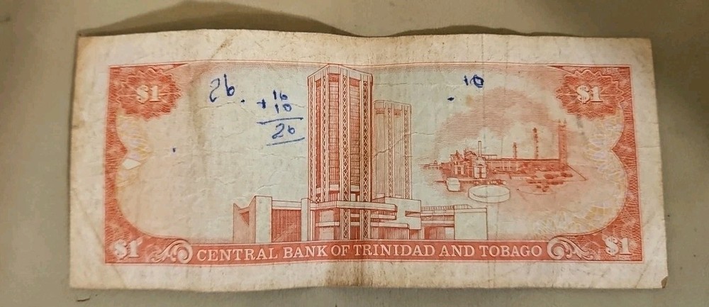 Trinidad And Tobago 1 Dollar Note