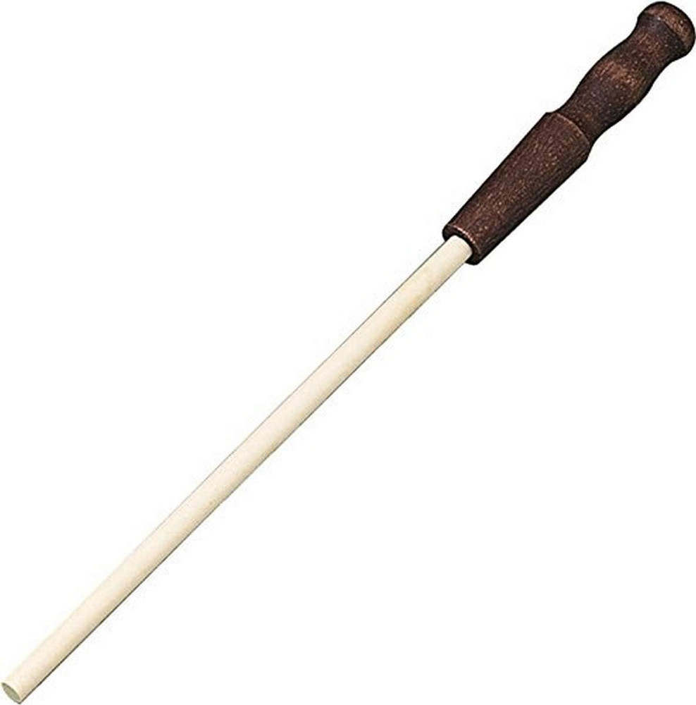 AC46 Ceramic 11.5" Sharpening Stick W/ 7" Rod & Wood Handle