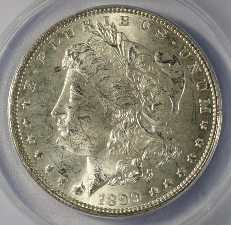 1899 Morgan Silver Dollar ANACS MS-62
