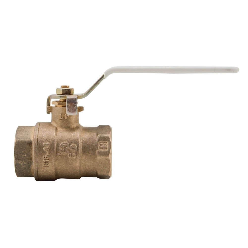 Watts 1 1/2" Lead Free Brass 2-Pc Ball Valve Threaded