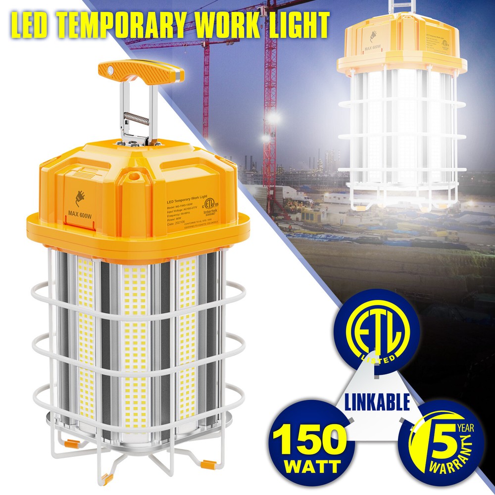 150W LED Temporary Work Light Industrial Construction High Bay Project Lighting