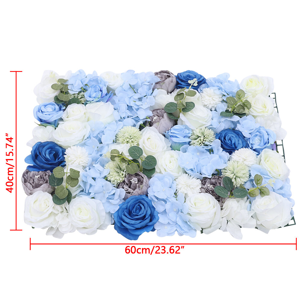 6 Pack Artificial Flower Wall Panel Floral Panel Background Wedding Party Decor