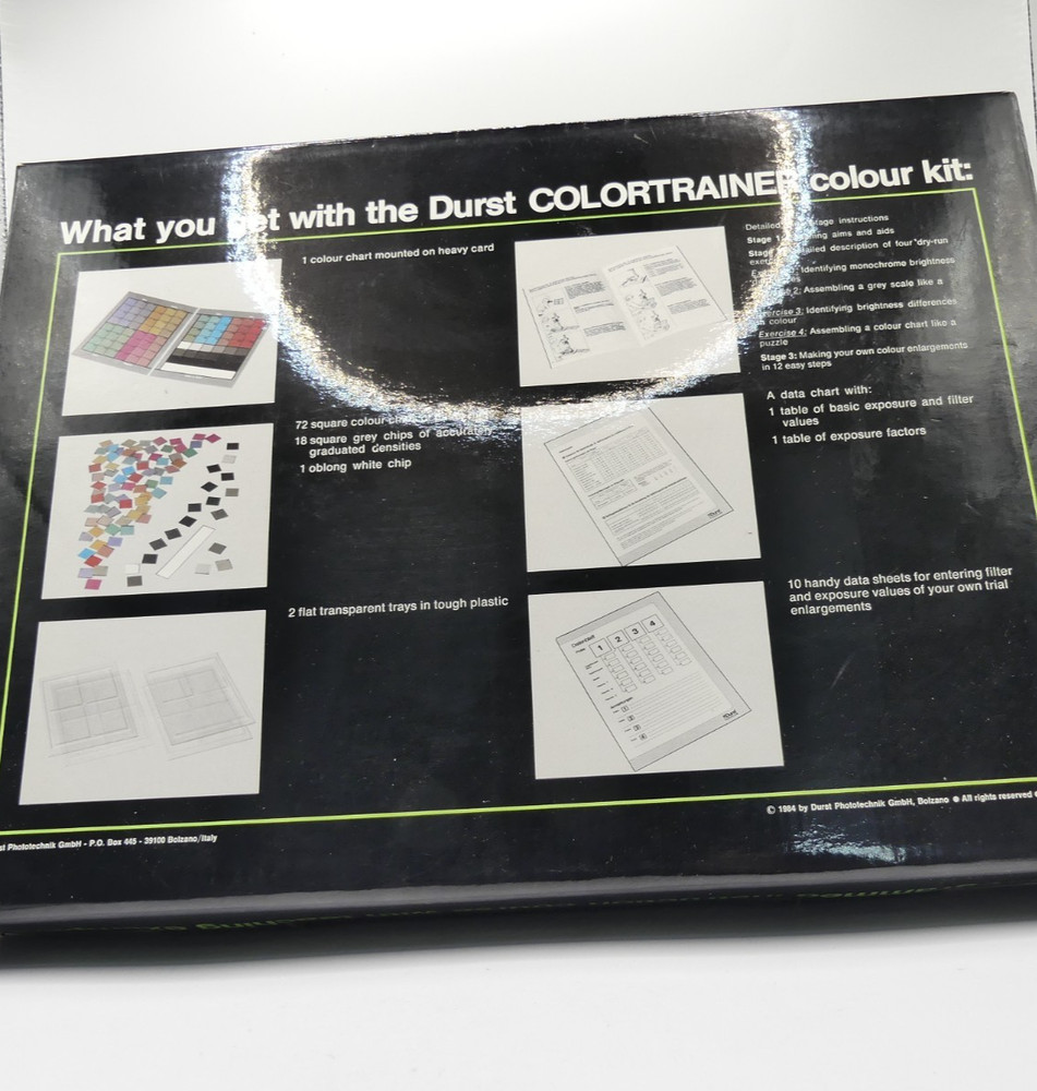 DURST COLORTRAINER KIT PROGRAMED INSTRUCTION COURSE FOR COLOUR PRINTING 1996