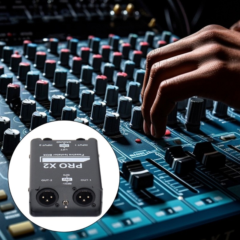 2CH Auditory Isolator Box Noise Eliminating Prevents Interferences