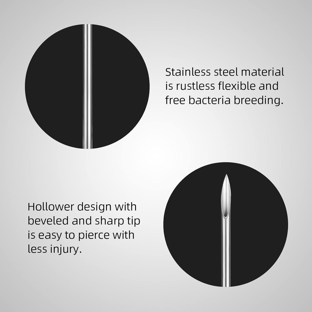 Professional Grade 10pcs 16G Disposable Piercing Needles - Multi-purpose Use