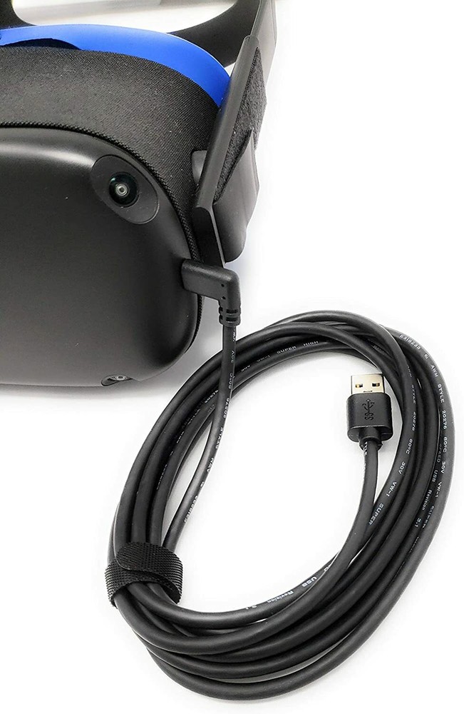 13ft Link Cable for Oculus Quest 2/3 Type-C 3.2 Angle to USB A Charging Cord