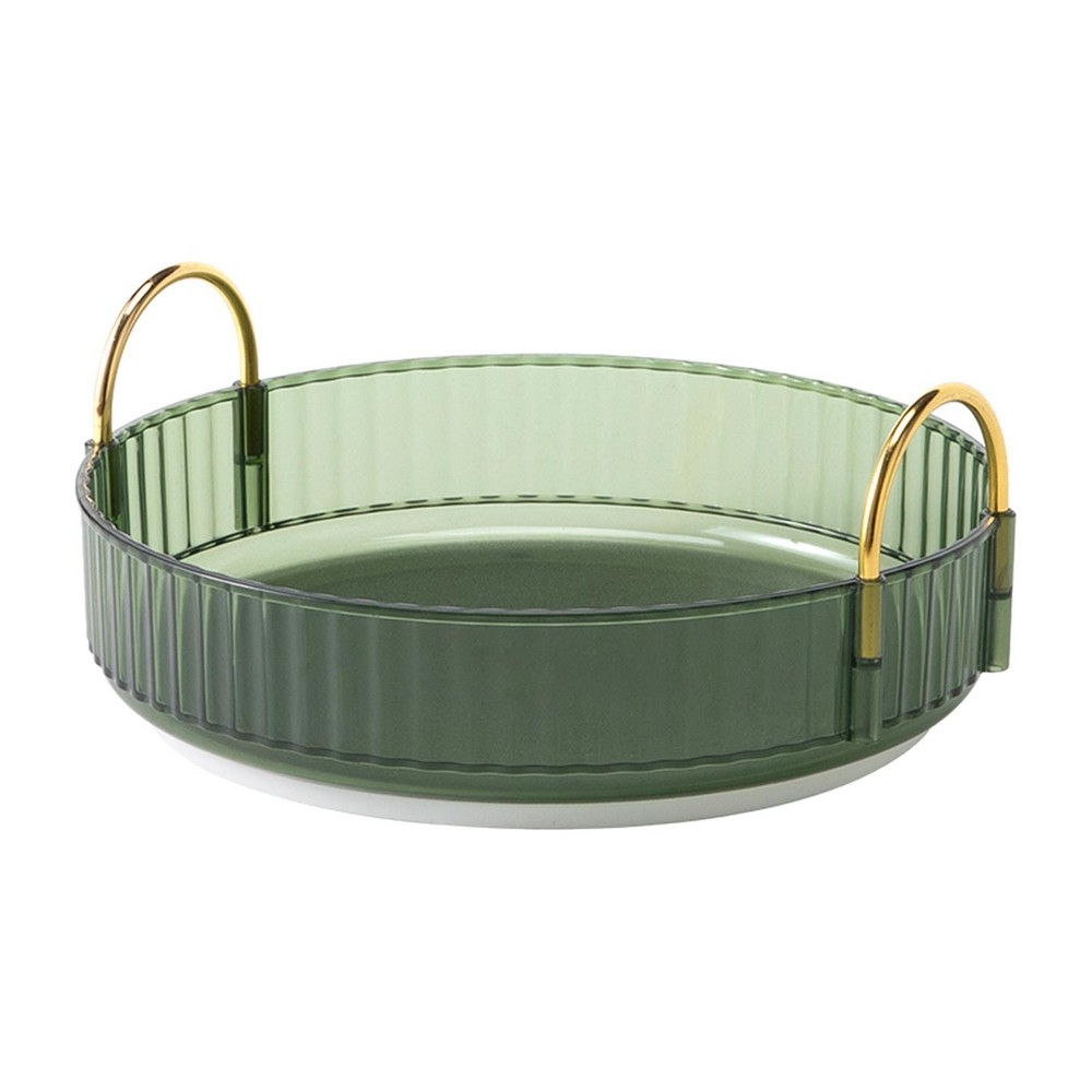 Makeup Brush Holder Skincare Organizer Single layer green