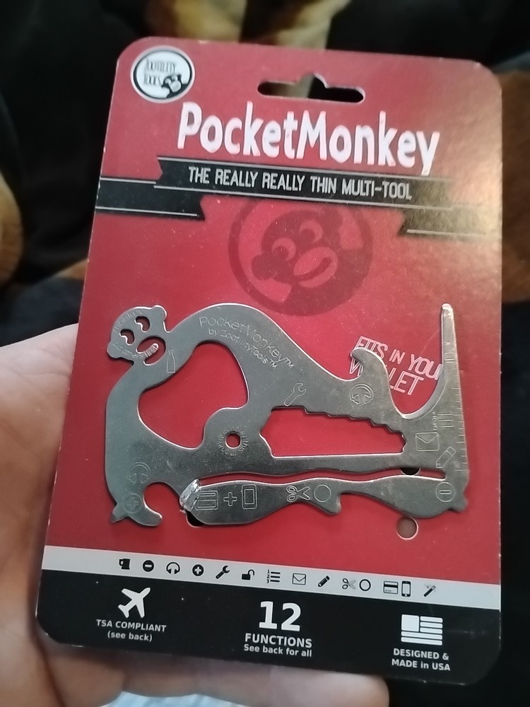 Pocketmonkey Multi-Tool made in USA by Zootility Tools New