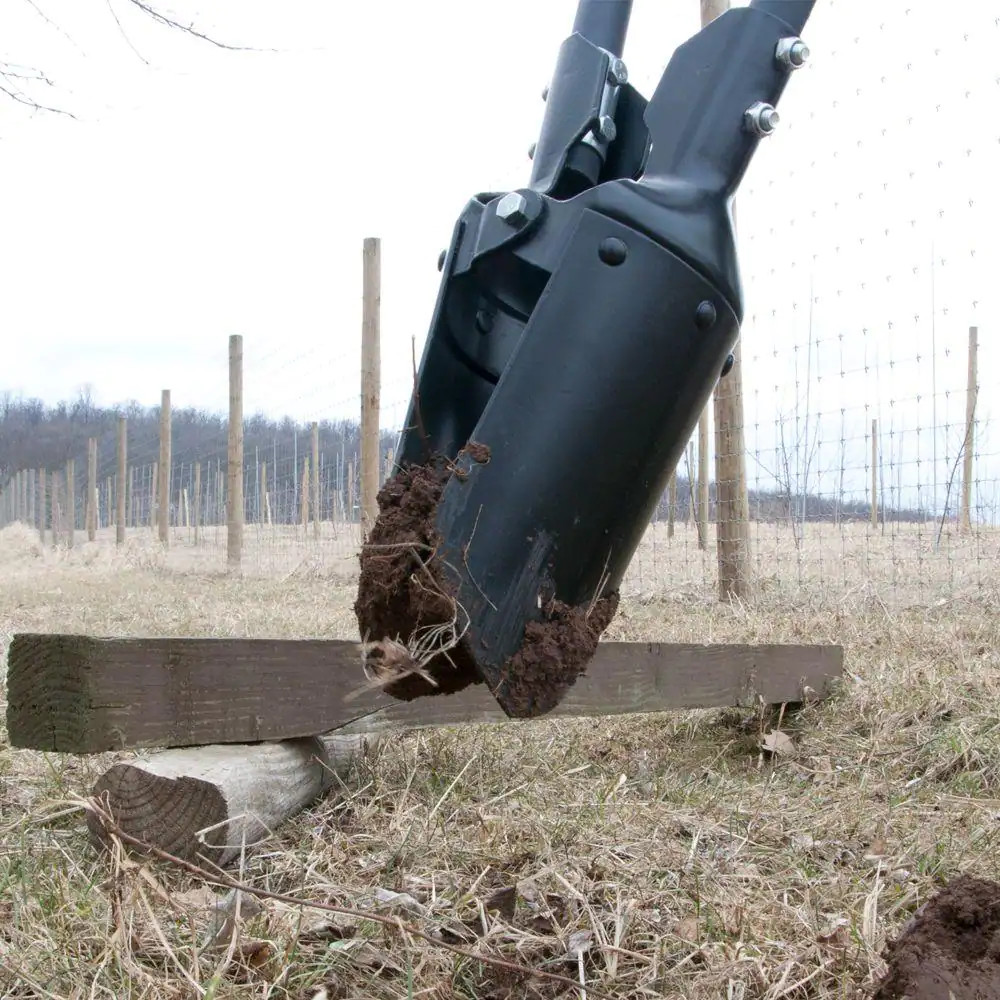 48 In. Fiberglass Handle Post Hole Digger