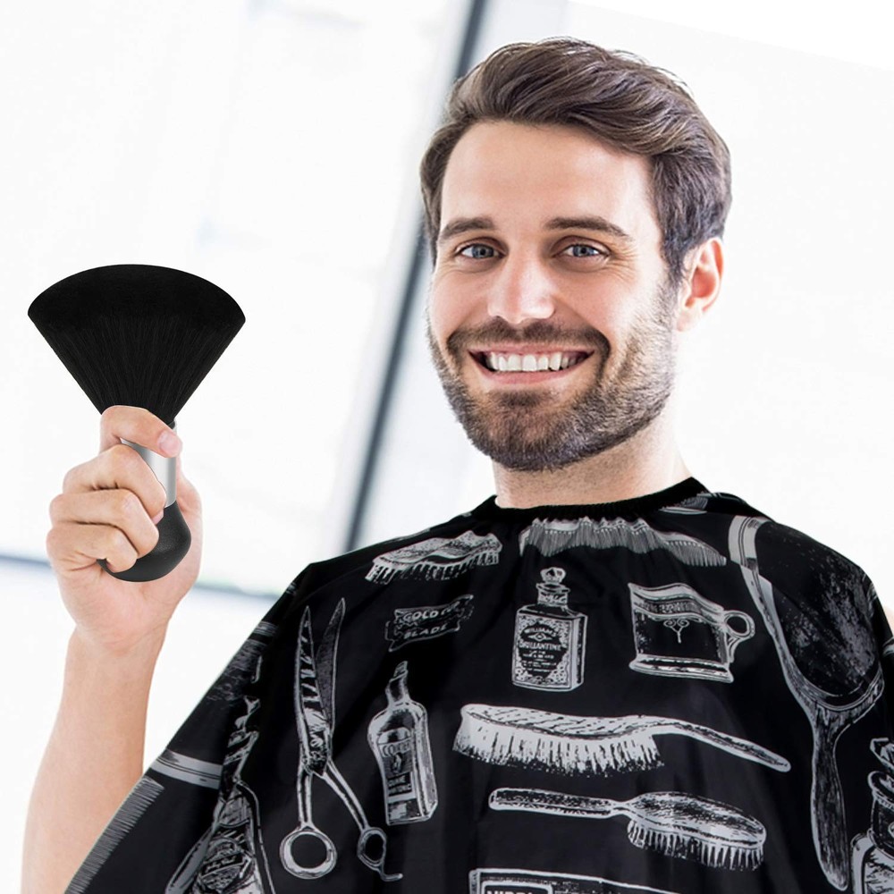 Adjustable Hair Cutting Cape with Soft Duster Brush – Full Coverage 47x56