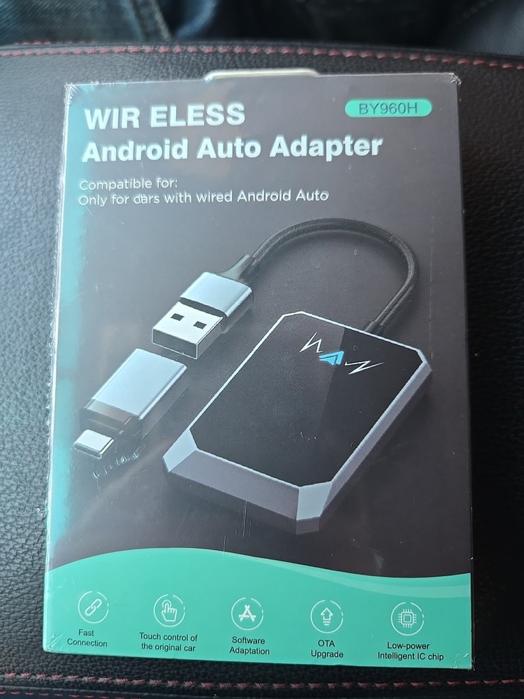 Wireless Android Auto Adapter, BY960H, New, Android 11 Or Later