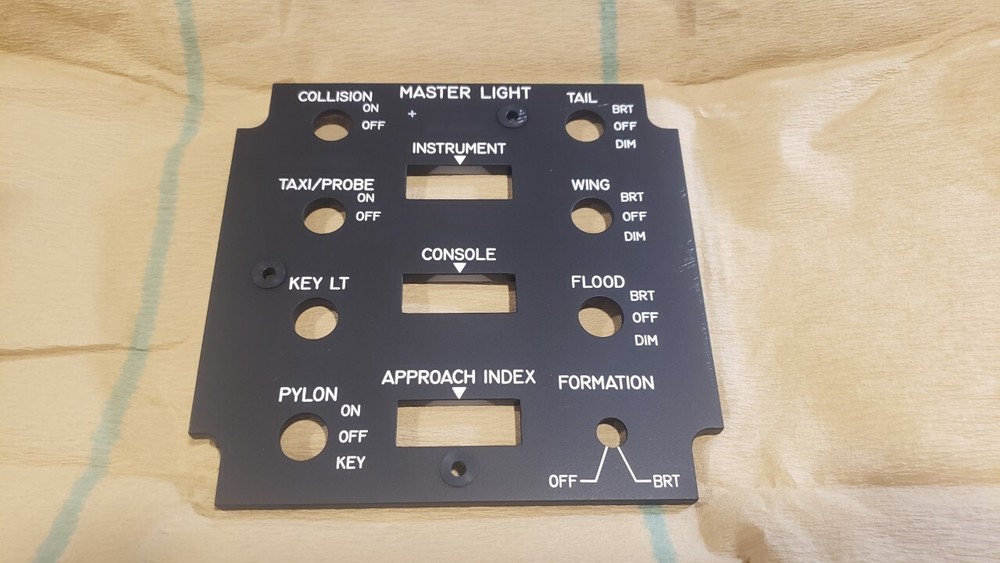 NORTHROP GRUMMAN PANEL INDICATING 128AVP10009-29 6220-01-101-1912