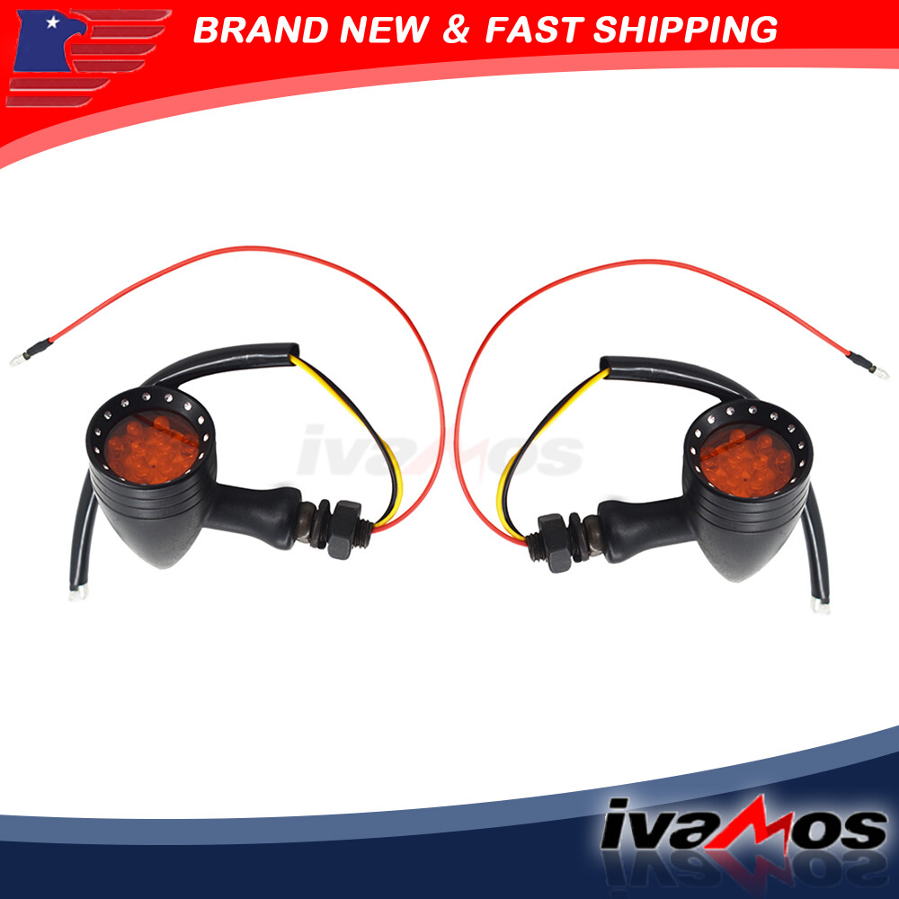 Motorcycle LED Turn Signal Red Lights Indicator For Chopper