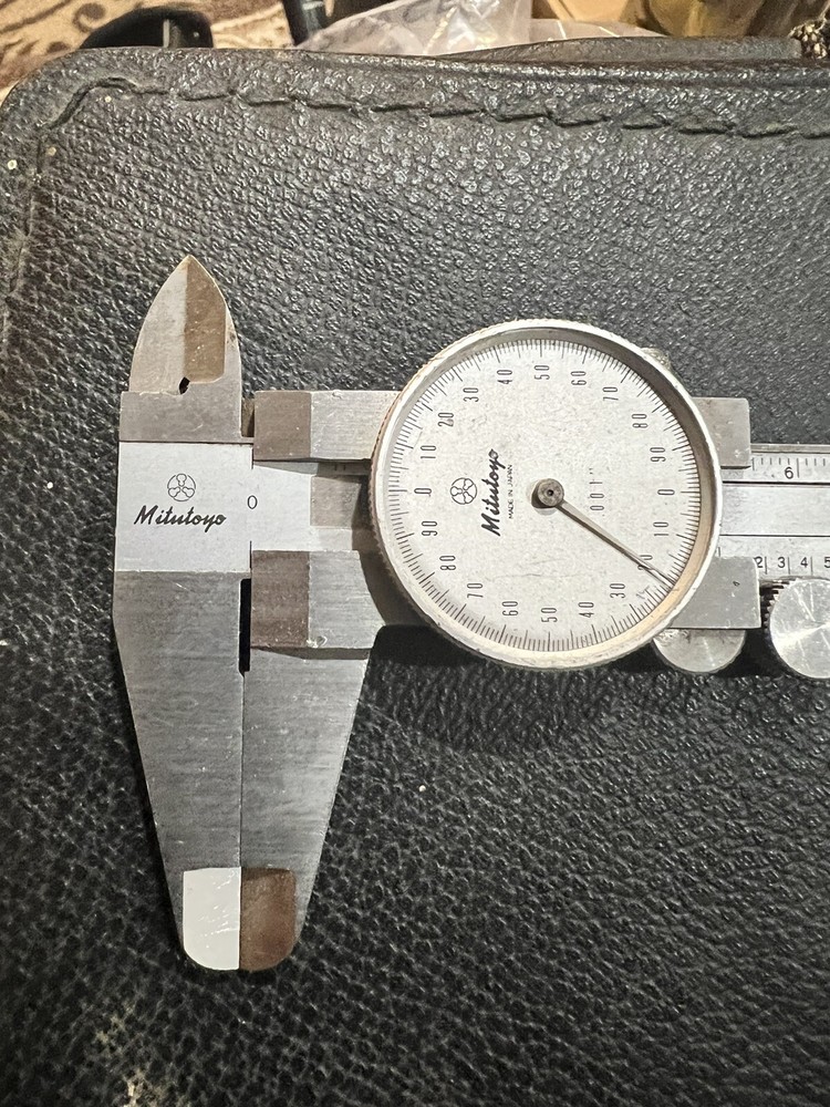 Mitutoyo Dial Caliper 0-6" Range .001" Shock Proof Missing Glass