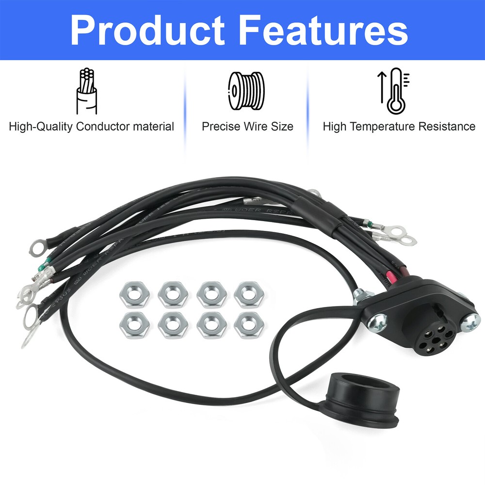 5-Prong Replacement Remote Control Female Socket Receptacle Harness Kit 39886