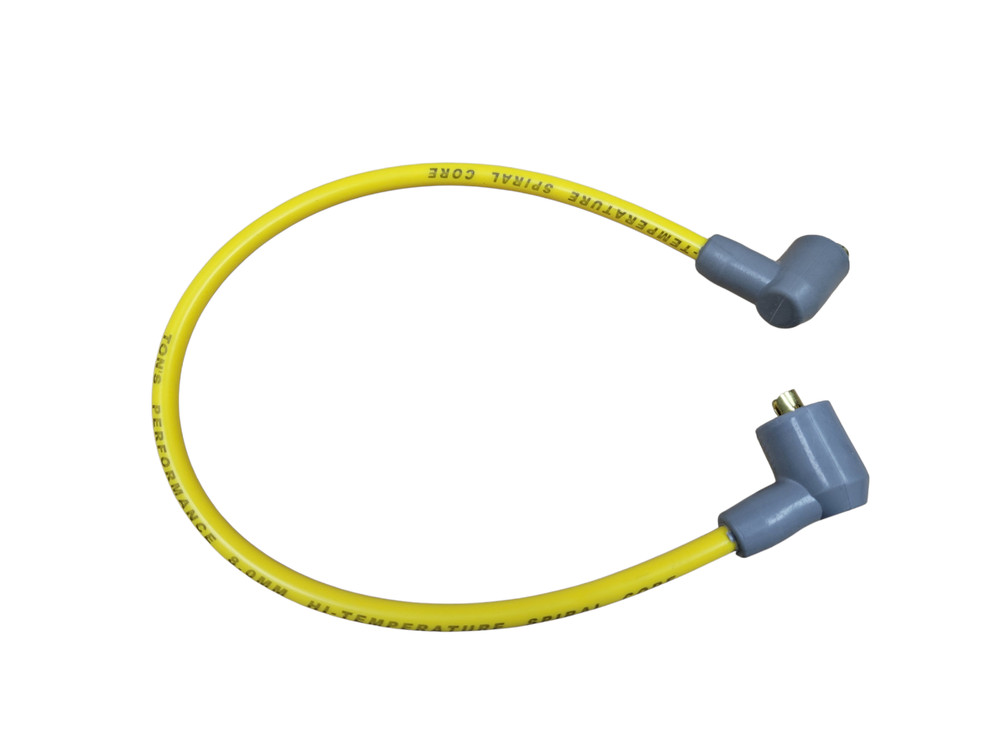 Yellow 8mm Ignition wire Canister type Coil to Socket type distributor Female